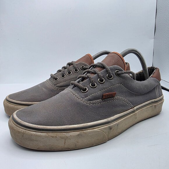 Vans Era 59 Mens 9.5 Gray Brown Shoes Low Top Casual Skateboarding Walking main image 5